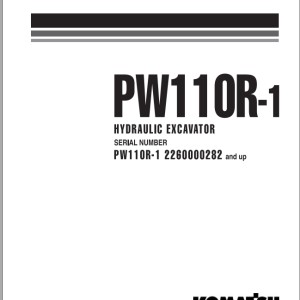 Komatsu PW110R-1 Shop Manual WEBM000801