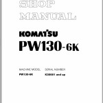 Komatsu PW130-6K Shop Manual EEBM000403