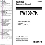 Komatsu PW130-7K Operation & Maintenance Manual UEAM004602