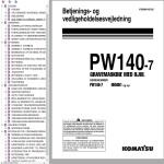 Komatsu PW140-7 Operation & Maintenance Manual VXAM410102 Danish