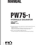 Komatsu PW75-1 Shop Manual WEBM000600