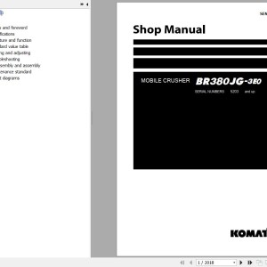 Komatsu BR380JG-3E0 Shop Manual SEN06863-01