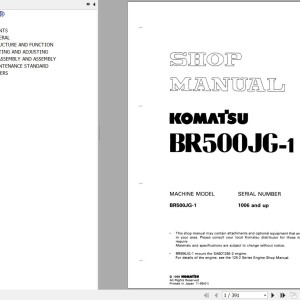 Komatsu BR500JG-1 Shop Manual SEBM012103
