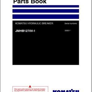 Komatsu JMHB1270V-1 Parts Book FEN04373-03