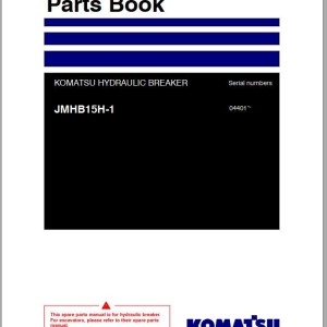 Komatsu JMHB15H-1 Parts Book FEN04356-02