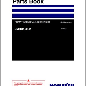 Komatsu JMHB15H-2 Parts Book FEN05256-00