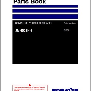 Komatsu JMHB21H-1 Parts Book FEN04357-03