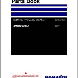 Komatsu JMHB660H-1 Parts Book FEN04371-03