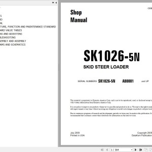 Komatsu SK1026-5N Shop Manual CEBM014201