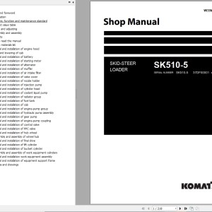 Komatsu SK510-5 Shop Manual WEBM005901