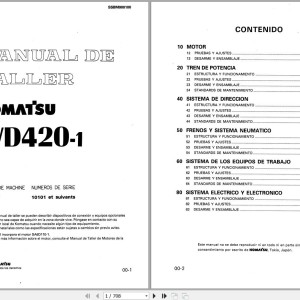 Komatsu WD420-1 Shop Manual SSBM000100