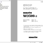 Komatsu WD500-3 Shop Manual SEBMW00300