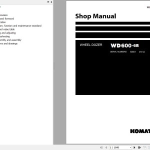 Komatsu WD600-6R Shop Manual SEN06588-06