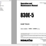 Komatsu 830E-5 Operation & Maintenance Manual CEAM032211