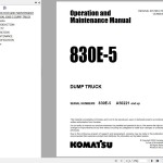 Komatsu 830E-5 Operation & Maintenance Manual CEAM038901