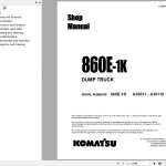 Komatsu 860E-1K Shop Manual CEBM024206