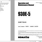 Komatsu 930E-5 Operation & Maintenance Manual CEAM032117