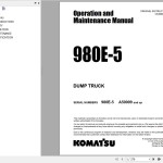 Komatsu 980E-5 Operation & Maintenance Manual CEAM035606
