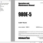 Komatsu 980E-5 Operation & Maintenance Manual CEAM035900