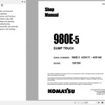 Komatsu 980E-5 Shop Manual CEBM033902