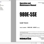 Komatsu 980E-5SE Operation & Maintenance Manual CEAM036200