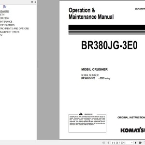 Komatsu BR380JG-3E0 Operation & Maintenance Manual EENAM04062