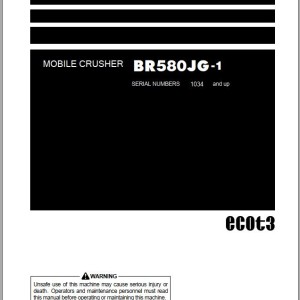 Komatsu BR580JG-1 Operation & Maintenance Manual PEN00506-02