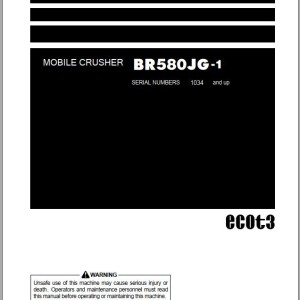 Komatsu BR580JG-1 Operation & Maintenance Manual TEN00475-02