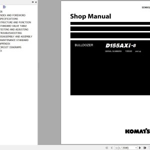 Komatsu D155AXI-8 Shop Manual SEN06521-15