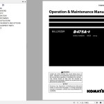 Komatsu D475A-8 Operation & Maintenance Manual TEN01081-03