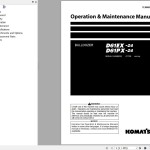 Komatsu D61EX-24 D61PX-24 Operation & Maintenance Manual TEN00896-01