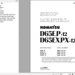 Komatsu D65E-12 to D65PX-12 Shop Manual SEBM001926