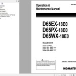 Komatsu D65EX-18E0 D65PX-18E0 D65WX-18E0 Operation & Maintenance Manual EENAM03764