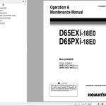 Komatsu D65EXI-18E0 D65PXI-18E0 Operation & Maintenance Manual EENAM04172