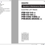 Komatsu FB10-12 to FB20AG-12 Operation & Maintenance Manual TEN00717-06