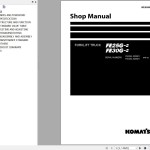 Komatsu FE25G-2 FE30G-2 Shop Manual WEN00008-00