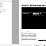 Komatsu HD1500-8 Operation & Maintenance Manual PEN01641-06