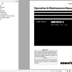 Komatsu HD1500-8 Operation & Maintenance Manual PEN01791-02
