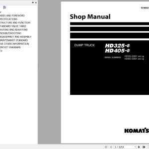 Komatsu HD325-8 HD405-8 Shop Manual SEN06618-14