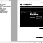 Komatsu HD465-7E0 HD605-7E0 Shop Manual SEN01081-28