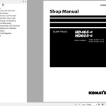 Komatsu HD605-8 HD605-8 Shop Manual SEN06605-22