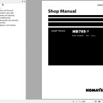 Komatsu HD785-7 Shop Manual SEN01274-40