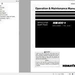Komatsu HM400-5 Operation & Maintenance Manual PEN01449-07