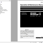Komatsu PC1250-11R PC1250SP-11R Operation & Maintenance Manual PEN01722-05