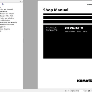 Komatsu PC210LC-11 Shop Manual SEN06695-11