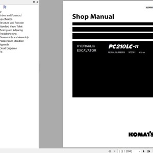 Komatsu PC210LC-11 Shop Manual SEN06805-09