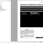 Komatsu PC240LC-11 Operation & Maintenance Manual PEN01669-03