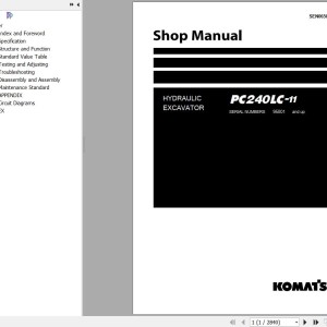 Komatsu PC240LC-11 Shop Manual SEN06501-18