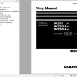 Komatsu PC270-8 PC270LC-8 PC290LC-8 Shop Manual SEN06945-00