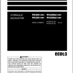 Komatsu PC300-8M0 to PC350LC-8M0 Operation & Maintenance Manual TEN00823-05